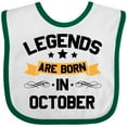 thumbnail image 3 of Inktastic Legends Are Born in October Boys or Girls Baby Bib, 3 of 4