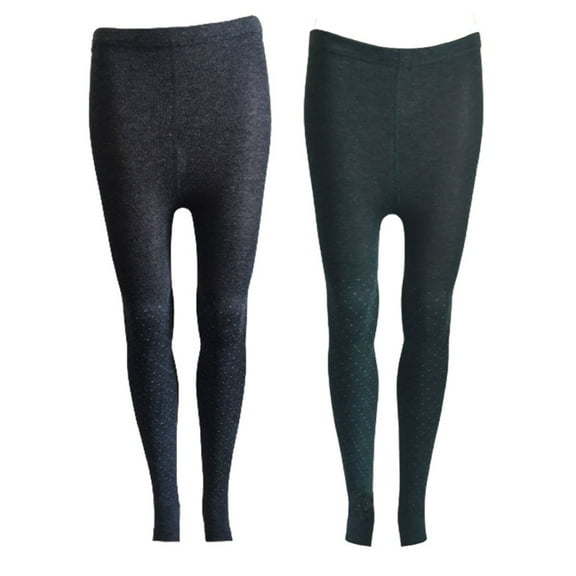 Lian LifeStyle Ultra Comfy Spandex Leggings for Women 2 Pair's Teen & Juniors leggings Workout Tights, Yoga Pants, Running Leggings, Color DarkGrey,Green