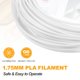 thumbnail image 3 of Uxcell 2 Pcs Filamento para Bolígrafo 3D, 1.75mm Diámetro 33ft Longitud Recargas de Filamento PLA para Bolígrafo de Impresión 3D de 1.75mm, Blanco, 3 of 7