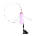 thumbnail image 2 of GROWTH TANK Cat Feather Toy with Long-Rod Funny Cat Teaser Rod for Scratching Exercise Pink, 2 of 9