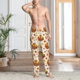 thumbnail image 6 of Lsque Thanksgiving With Turkey Print Men's Pajama Pants, Lounge Pant - Comfortable Home Wear,Elastic Waistband, Stylish Design-Large, 6 of 9
