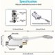 thumbnail image 2 of Foot Operated Faucet - Floor Mount Single Brass Pedal Valve, 2 of 5