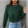 thumbnail image 5 of WXLWZYWL Trendy Sweatshirts For Women 2023 Women Casual Long Sleeve Loose Solid Hooded Hoodie, 5 of 5