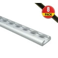 thumbnail image 2 of 8 Pack Heavy Duty Aluminum 4ft L-Track Trailer Tie Down Rail for Enclosed, Utility Trailers, Cargo Vans, Truck Beds, Securing Motorcycles, ATVs, Dirt Bikes - 2,225 lbs BS - Silver, 2 of 12