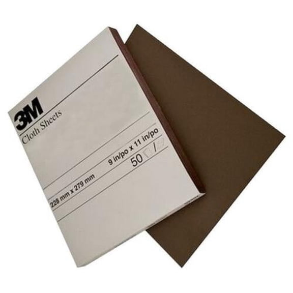 Crystal Bay Emery Fine Cloth Sheet 011K 9 x 11 Inch 50/SLV