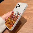 thumbnail image 5 of Flame Pattern Transparent Phone Case For iPhone 13 Case iPhone 11 15 14 12 16 17 Pro Max 13 12 Mini Shockproof Soft Cover Coque, 5 of 5