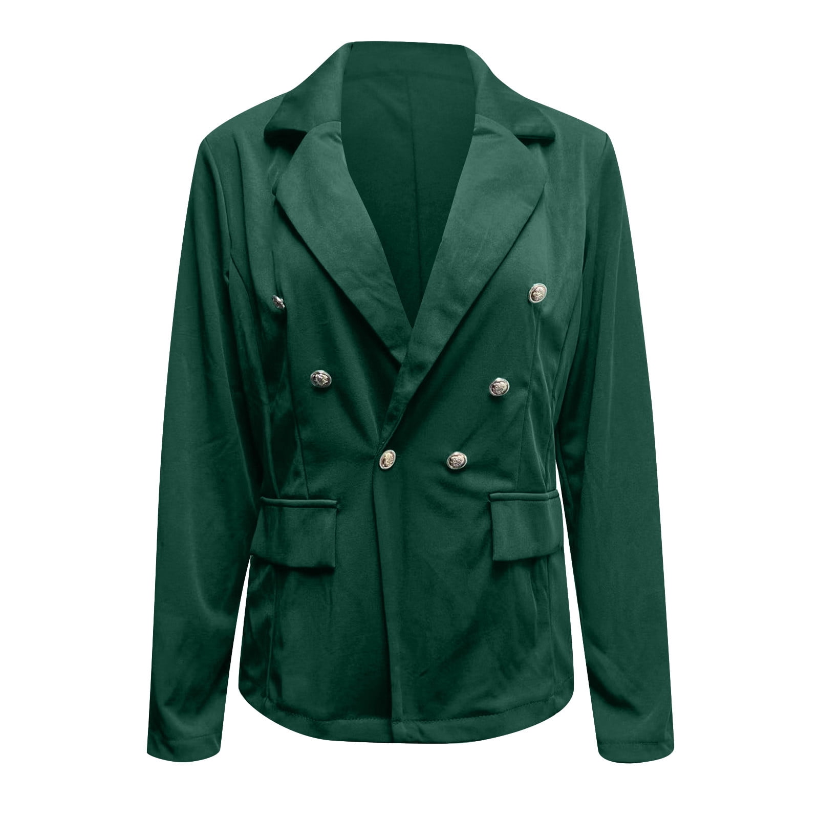 Blazer Femme élégant - Taille Haute, Uni, Parfait Pour Bureau Et Occasions - 3