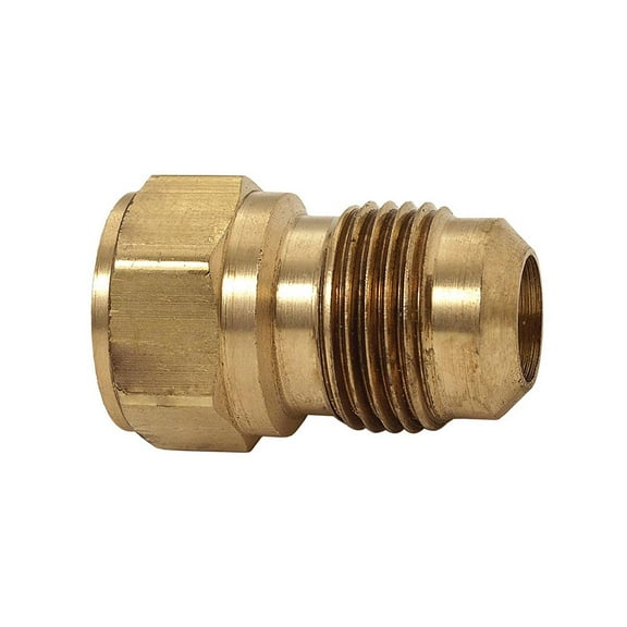Thrifco 4401313 46-F 5/16 Inch x 1/2 Inch Brass Flare FIP Adapter