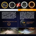 thumbnail image 4 of Par 7'' Faro H4 Led Redondo Ojo Ángel Wrangler Jeep Vocho Jk, 4 of 8
