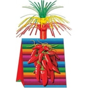 PMU Cinco de Mayo Chili Pepper 15in Multicolored Centerpiece Mexican Themed Party Decoration Accessory (1/pkg)Pkg/1