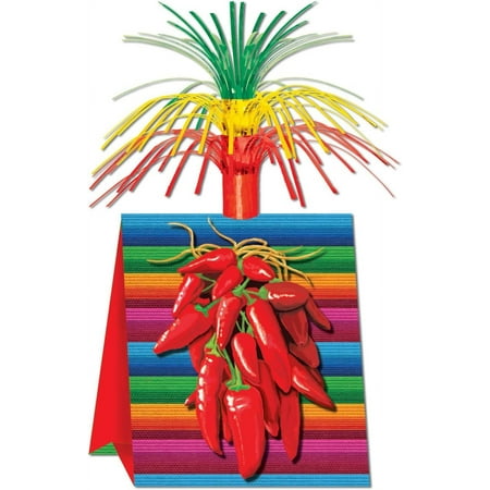 PMU Cinco de Mayo Chili Pepper 15in Multicolored Centerpiece Mexican Themed Party Decoration Accessory (1/pkg)Pkg/1