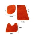 thumbnail image 3 of WSBDENLK Rugs 3-Piece Bathroom Carpet, Super Soft Non Slip Bathtub Carpet and Absorbent Bath Mat, Bathroom Carpet, Plush Bath Mat for Bathroom Bathroom Rug Sets, 3 of 8