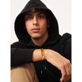thumbnail image 4 of Brazalete Bestyle con cadenas cubanas de Miami chapadas en oro de 18 quilates, 19 cm, 4 of 9