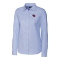 thumbnail image 2 of Women's Cutter & Buck  Blue Buffalo Bisons Stretch Oxford Stripe Long Sleeve Button-Up Dress Shirt, 2 of 3