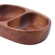 thumbnail image 5 of Cuenco para Cuenco de doble compartimento Cuenco pequeño para servir Cuenco de madera para servir postres Frutas, 5 of 8
