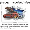 thumbnail image 2 of 3D Cool Racing Car Wall Decal 3D Colorful Track Racing Vinyl Wall Stickers Removable Peel and Stick Art for Children's Room Kids Room Decor Nursery Kindergarten Decoration Red, 2 of 6