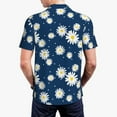 thumbnail image 5 of Rocae Daisies Flowers for Men's Short Sleeve Polo Shirt, Quick Drying Performance Moisture Wicking Sports Men's Golf Shirt Small, 5 of 9