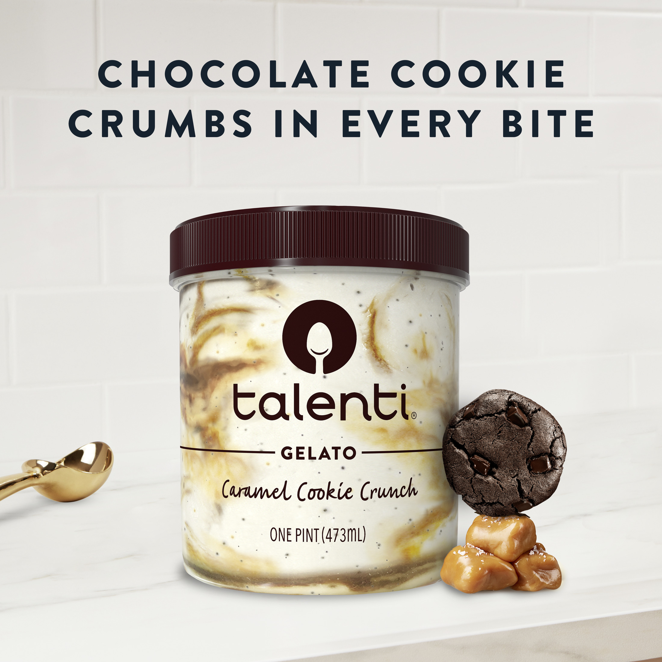 Talenti Gelato Non-GMO Caramel Cookie Crunch Frozen Dessert Kosher Milk, 16 oz - image 4 of 16