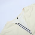 thumbnail image 3 of Camisas De Vestir Para Hombre Camisa de manga larga para hombre con un tercio de cárdigan, camisa ajustada, camisa informal para el , árbol de (Khaki, L), 3 of 6