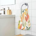 thumbnail image 3 of Yayeee 100% Cotton Hand Towels for Bathroom 16" x 28" Soft Absorbent Kitchen Towel, Orange Autumn Leaves, 3 of 7
