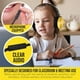 thumbnail image 2 of Auriculares para el aula, paquete de 25, con micrófono, cómodos auriculares giratorios para estudiantes para biblioteca, escuela, avión, niños, para aprendizaje en línea y viajes, sonido estéreo HQ co, 2 of 5
