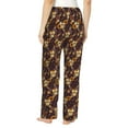 thumbnail image 3 of Fotbe Sunflowers with Skull and Hand Women's Pajama Pants,Sleepwear Pants,Pj Bottoms Drawstring And Pockets-Small, 3 of 9