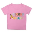 thumbnail image 4 of Tfken Summer Girls Tshirts Short Sleeve Crew Neck Letter Print Tops For School Fashion Casual Children Soft Tops Pink Size 9-10 Years, 4 of 4
