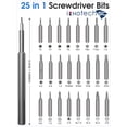 thumbnail image 2 of 25 in1 Precision Small Screwdriver Set with Torx Phillips Head & Flathead, Repair Tool Kit with Magnetic Bits for Electronics, PC, Watch, Jewelry, DIY Projects and Home Repairing, 2 of 9