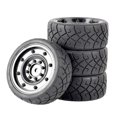 thumbnail image 4 of 4pcs 1/10 Rubber Tire Remote Control Racing Car for WLtoys 144001 124024019 Black, 4 of 7