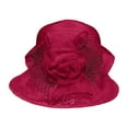thumbnail image 4 of Fgnfyis Elegant Ladies Beret Hat for Bridal Wedding Tea Party Outdoor Sun Shade French Bowler Fascinator Red M, 4 of 4
