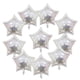 thumbnail image 2 of 10 Uds de papel de aluminio estrella boda de cumpleaños Plata, 2 of 7