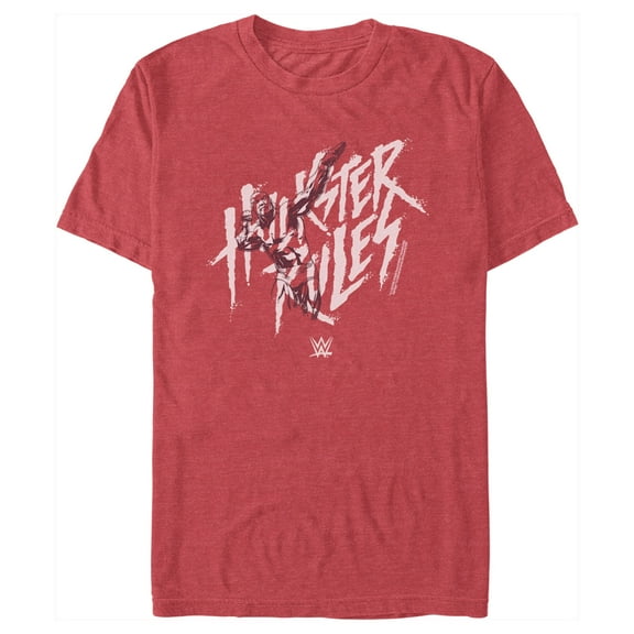 Men's WWE Hulk Hogan Hulkster Rules  Graphic Tee Red Heather X Large