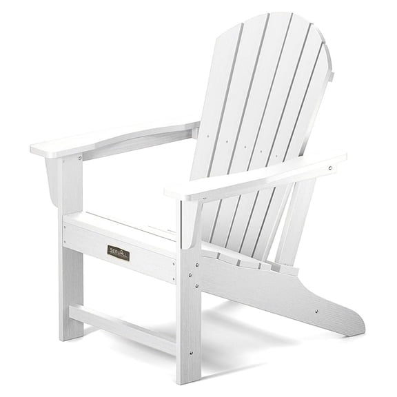 Adirondack Chair - Traditional Adirondack Chairs HIPS Outdoor Chairs Weather Resistant- White
