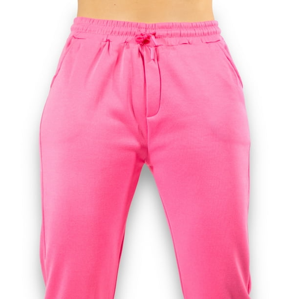 PANTS DE MUJER JOGGER ROSA PANTS DE TELA FELPA Walmart en línea