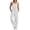 White#124, variant on Jinhomg Women's Cotton Linen Overalls Jumpsuit Summer Adjustable Strap Wide Leg Rompers Casual Sleeveless Jumpsuit with Pockets White XL