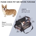 thumbnail image 2 of Monkey Premium Pet Carrier Bag - 900D Oxford Cloth, Sherpa Base, Nylon Webbing | Size: 17x10x11.8 in | Durable and Stylish Dog Travel Tote, 2 of 7
