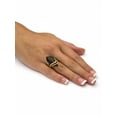 thumbnail image 3 of PalmBeach Jewelry .47 TCW Marquise-Shaped Genuine Black Onyx and CZ 18k Gold-Plated 3-Piece Set, 3 of 6
