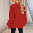 thumbnail image 4 of Sudadera sin capucha Gibobby Navidad Mujer Casual Y 2 K Manga Larga Impreso Cuello Redondo Rojo L, 4 of 4
