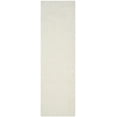 thumbnail image 3 of SAFAVIEH Luxe Paxton Solid Plush Polyester Shag Runner Rug, Ivory, 2'3" x 10', 3 of 9