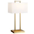 thumbnail image 1 of Henn&Hart 14" Brass Finish Metal/Fabric Table Lamp, 1 of 8