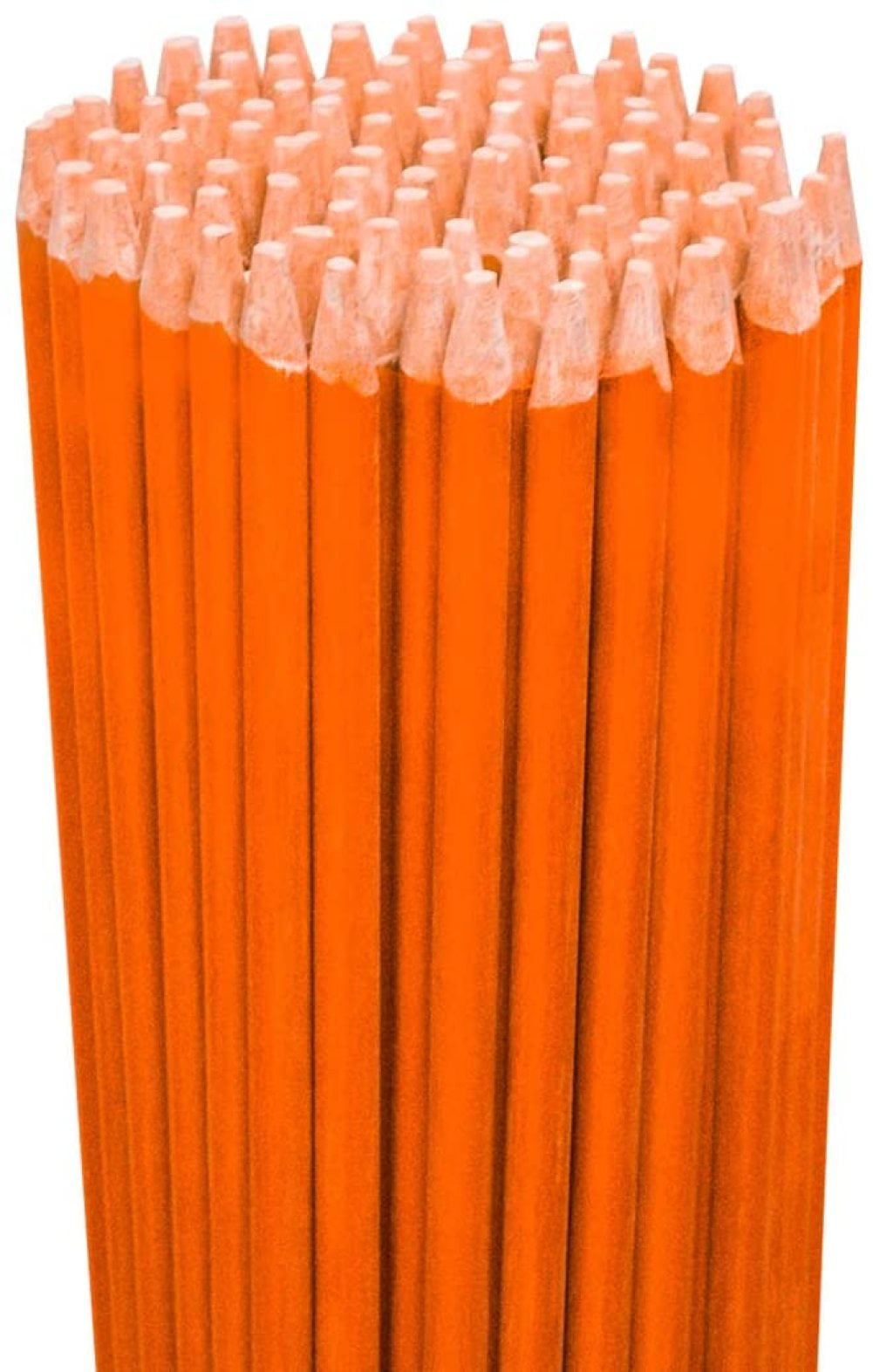 Rods Stakes Guides 50PK 48 Heavy Duty 5/16” Diameter Hi Visibility Safety Orange Driveway Markers w/Reflective Tape 
