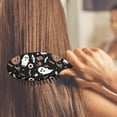 thumbnail image 3 of Accented Spooky Halloween Pattern Hair Brush,Girls Detangling Hair Brush,Glide Through Tangles with Ease for Wet & Dry Hair,8.8"X2.8", 3 of 7