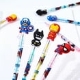 thumbnail image 2 of UME 4pcs Superhero Cartoon Mechanical Pencils, 0.5mm HB Lead, No Sharpening Required, Perfect for Daily Office Use, 2 of 5