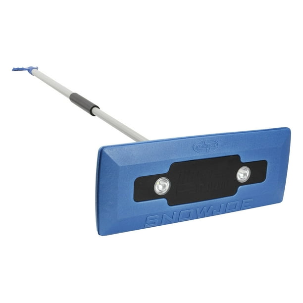 Snow Joe SJBLZDLED 4In1 Telescoping Snow Broom + Ice Scraper 18