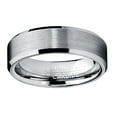 thumbnail image 3 of Metal Masters Mens 6mm High-Polish Matte Finish Tungsten Ring Bands, 3 of 7