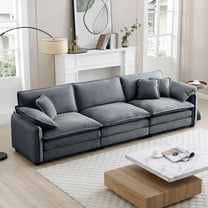 Mira 3 Seater Sofa Grey Corduroy (3S) - Unrivalled Comfort & Sophisticated Fabric