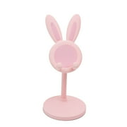 Edgergery Cute Rabbit Mobile Phone Stand Angle Height Adjustable Desk Phone Stand Kawaii Phone Stand Desk Accessories