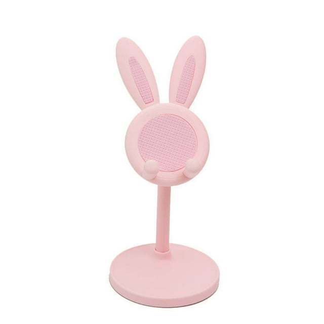 Aqestyerly Cute Adjustable Mobile Phone Stand,Desk Phone Holder,Kawaii Phone Stand with Height Angle Adjustment for Office and Study Desk HWRETIE