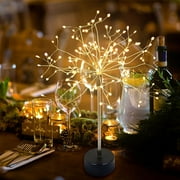 Firework Centerpiece Lights,120 LED Fairy Light Banquet Table Centerpiece Lighting Decoration Star Pyrotechnics, Spirit Tree with Remote, for Christmas Party Indoor Decor Gift,1 Pack Warm White
