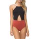 thumbnail image 1 of Traje de baño de una pieza Tavik Lela con parte superior Halter para mujer negro XS, 1 of 2